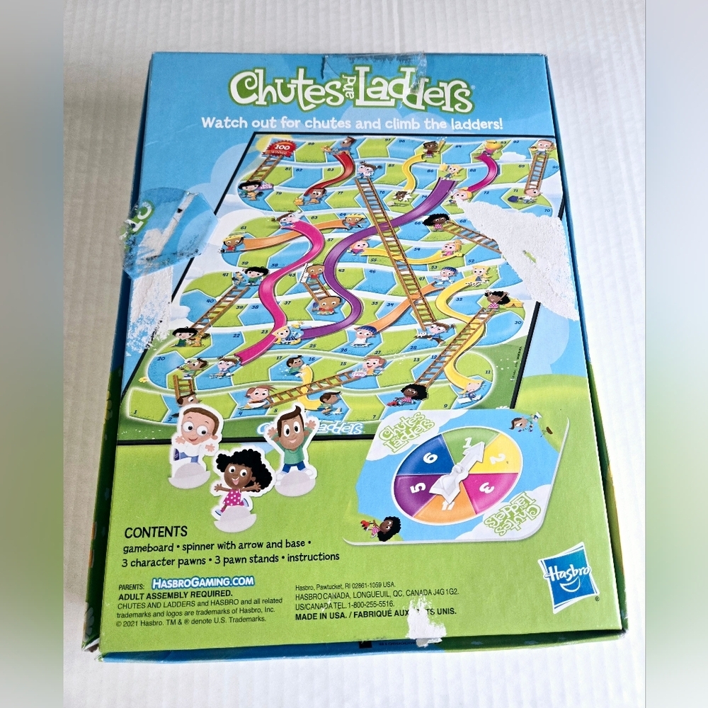 Hasbro‎ Children's Chutes And Ladders Board Game - Picture 2 of 4